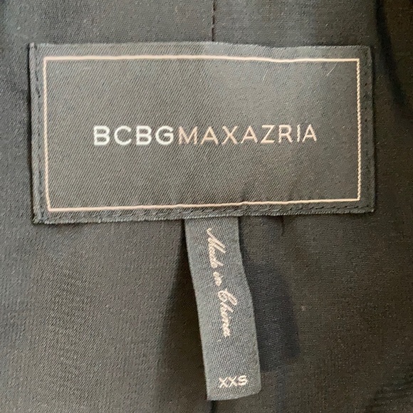 BCBG Maxazria black one button suit blazer jacket - Picture 6 of 6
